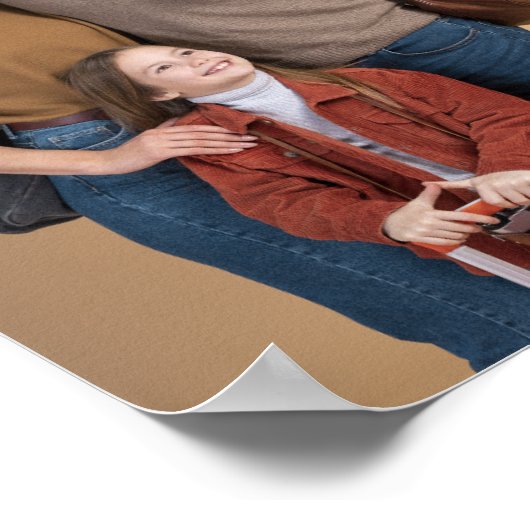 Benutzerdefiniertes Single-Foto Poster (Ecke)