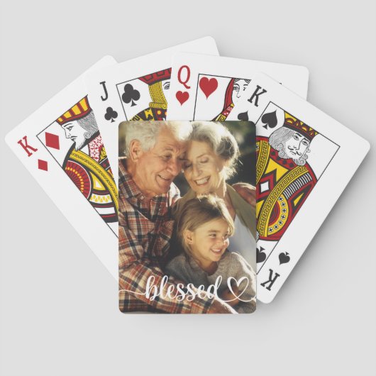 Benutzerdefiniertes Skript-Foto Spielkarten (Rückseite)