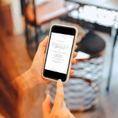 Benutzerdefiniertes Skriptfloral-Brautparty Einladung