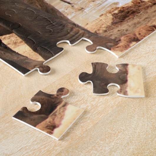 Benutzerdefiniertes Slogan/Elefantenschädel Puzzle (Seite)