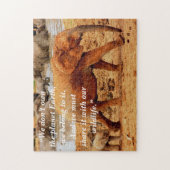 Benutzerdefiniertes Slogan/Elephant Mutter & Kalf Puzzle (Vertikal)