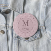 Benutzerdefiniertes Soft Blush Pastell Rosa Gold G Button (Beispiel)