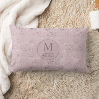 Benutzerdefiniertes Soft Blush Pastell Rosa Gold G Lendenkissen