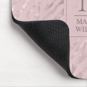 Benutzerdefiniertes Soft Blush Pastell Rosa Gold G Mousepad (Ecke)