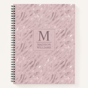 Benutzerdefiniertes Soft Blush Pastell Rosa Gold G Notizblock