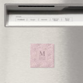 Benutzerdefiniertes Soft Blush Rosa Hellgold Glitt Magnet (In Situ (Geschirrspüler))