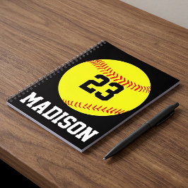 Benutzerdefiniertes Softball-Notebook Notizblock