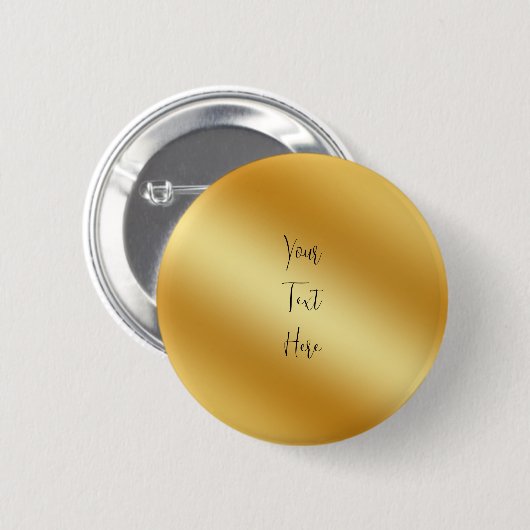 Benutzerdefiniertes Solid Gold Fügen Sie hier Ihre Button (Vorne & Hinten)