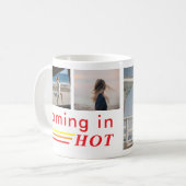 Benutzerdefiniertes Sommer-Vibes-Design mit fetter Kaffeetasse (Vorderseite Links)