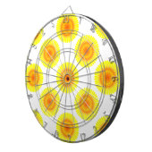 Benutzerdefiniertes Sonnenblumenmuster Dartscheibe (Vorderseite rechts)