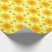 Benutzerdefiniertes Sonnenblumenmuster Geschenkpapier (Ecke)