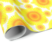 Benutzerdefiniertes Sonnenblumenmuster Geschenkpapier (Rolleneckpunkt)