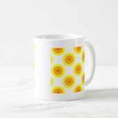 Benutzerdefiniertes Sonnenblumenmuster Kaffeetasse (VorderseiteRechts)