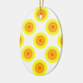 Benutzerdefiniertes Sonnenblumenmuster Keramikornament (Links)