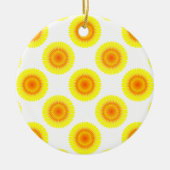 Benutzerdefiniertes Sonnenblumenmuster Keramikornament (Vorne)