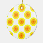 Benutzerdefiniertes Sonnenblumenmuster Keramikornament (Links)
