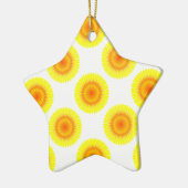 Benutzerdefiniertes Sonnenblumenmuster Keramikornament (Links)