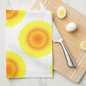 Benutzerdefiniertes Sonnenblumenmuster Küchentuch (Viertel Falte)