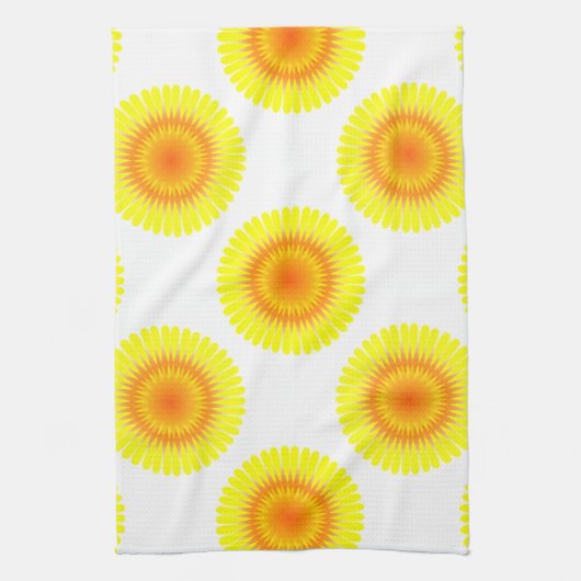 Benutzerdefiniertes Sonnenblumenmuster Küchentuch (Vertikal)