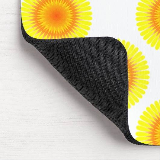 Benutzerdefiniertes Sonnenblumenmuster Mousepad (Ecke)