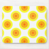 Benutzerdefiniertes Sonnenblumenmuster Mousepad (Vorne)