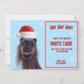 Benutzerdefiniertes Sonnenpferd Obligatorisches Fo Feiertagskarte (Vorderseite)