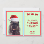 Benutzerdefiniertes Sonnenpferd Obligatorisches Fo Feiertagskarte (Vorderseite)