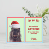 Benutzerdefiniertes Sonnenpferd Obligatorisches Fo Feiertagskarte (Stehend Vorderseite)