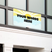 Benutzerdefiniertes Sonnenschein-Banner Banner (Äußeres Gebäude)