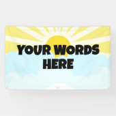 Benutzerdefiniertes Sonnenschein-Banner Banner (Horizontal)