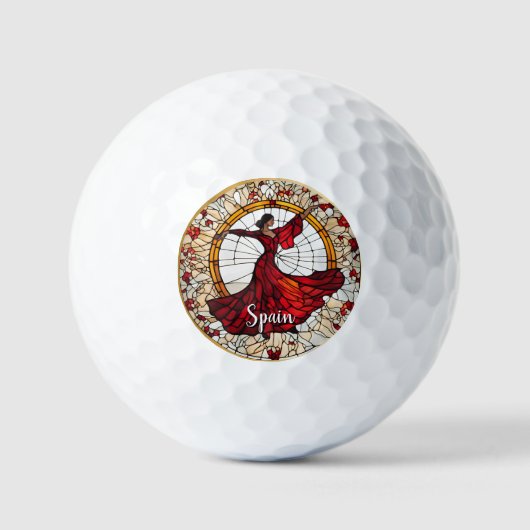 Benutzerdefiniertes Spanien Urlaubs Souvenir Golfball (Vorderseite)