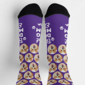 Benutzerdefiniertes Spaß-Hund-MUTTER-Süßes Muster Socken (Oben)