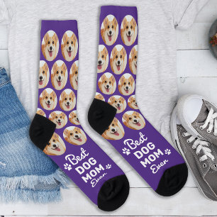 Benutzerdefiniertes Spaß-Hund-MUTTER-Süßes Muster  Socken