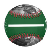 Benutzerdefiniertes Spieler-Team-Logo 2 Foto Grün Baseball (Rückseite)