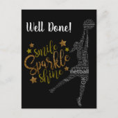 Benutzerdefiniertes Spielerthema gut Handling Netb Postkarte (Vorderseite)