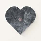 Benutzerdefiniertes Spiralnotizbuch mit Herz für N Notizblock (Rückseite)