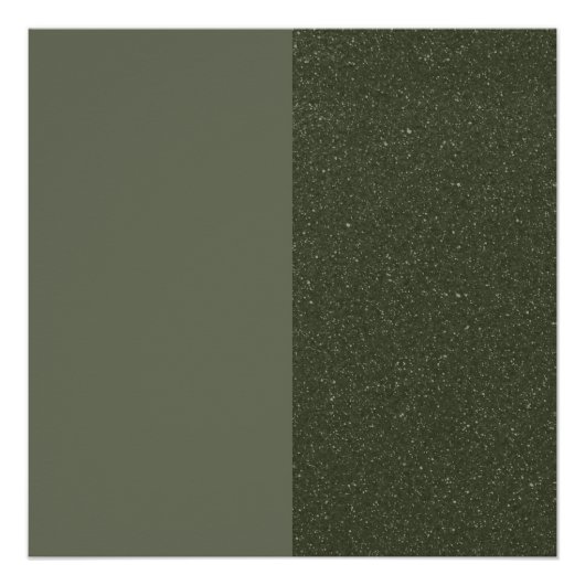 Benutzerdefiniertes Split Matte Noise Moss Green G Poster (Vorderseite)
