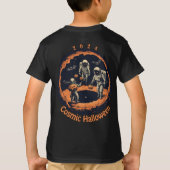 Benutzerdefiniertes Spooky kosmisches Halloween 20 T-Shirt (Rückseite)