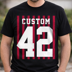 Benutzerdefiniertes Sportstrikot mit Teamname und T-Shirt