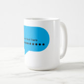 Benutzerdefiniertes Sprechblasendesign – Personali Kaffeetasse (VorderseiteRechts)
