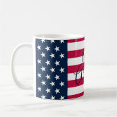 Benutzerdefiniertes Sprichwort I Liebe Amerika Tre Kaffeetasse (Links)