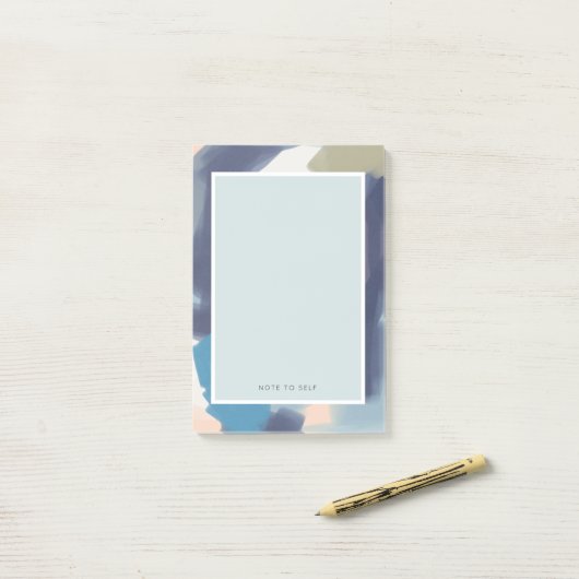 Benutzerdefiniertes Sprichwort Pinselstriche Strok Post-it Klebezettel (Auf Schreibtisch)