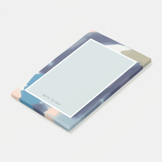 Benutzerdefiniertes Sprichwort Pinselstriche Strok Post-it Klebezettel (angewinkelt)