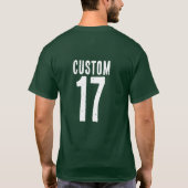 Benutzerdefiniertes St. Patrick's Day Basic T-Shir T-Shirt (Rückseite)