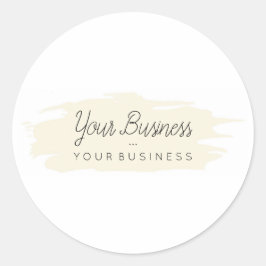 Benutzerdefiniertes Standardlogo für Markenbezeich Runder Aufkleber