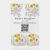 Benutzerdefiniertes Stehendes Stand-Schild Blumenm Acrylschild (Vorderseite)