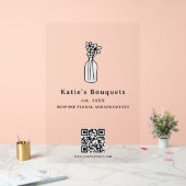 Benutzerdefiniertes Stehendes Stand-Schild-Logo-Ma Acrylschild (Hochzeit)