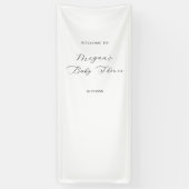 Benutzerdefiniertes Stoff-Babyshower-Schild • Mode Banner (Vertikal)