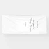 Benutzerdefiniertes Stoff-Babyshower-Schild • Mode Banner (Horizontal)