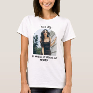 Benutzerdefiniertes stolzes Mama-Abschlussfoto-T-S T-Shirt